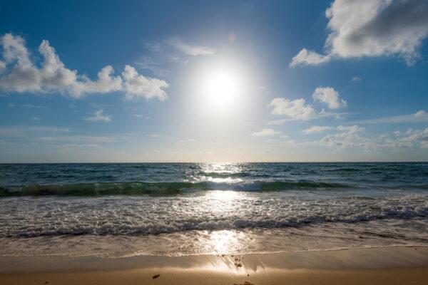The sun rises over the Atlantic Ocean in Delray Beach. (Discover the Palm Beaches)
