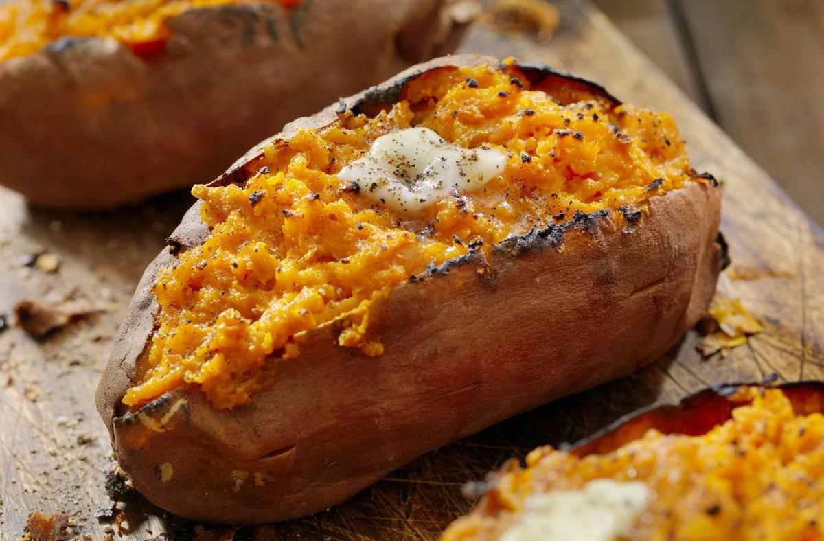 How to Bake Sweet Potatoes, Two Ways