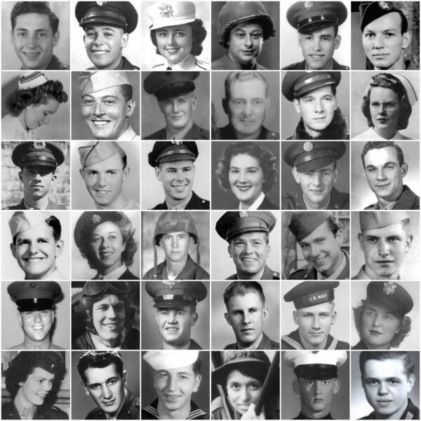 Cappetto’s father, Robert William Cappetto, who served in the Korean War, is pictured in the third row from the top, at far left. (Courtesy of Larry R. Cappetto)