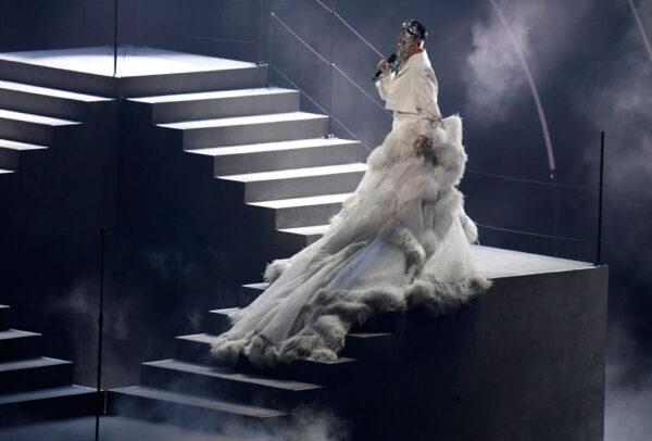 Sheldon Riley, representing Australia, performs onstage during the Grand Final show of the 66th Eurovision Song Contest at Pala Alpitour in Turin, Italy, on May 14, 2022. (Giorgio Perottino/Getty Images)