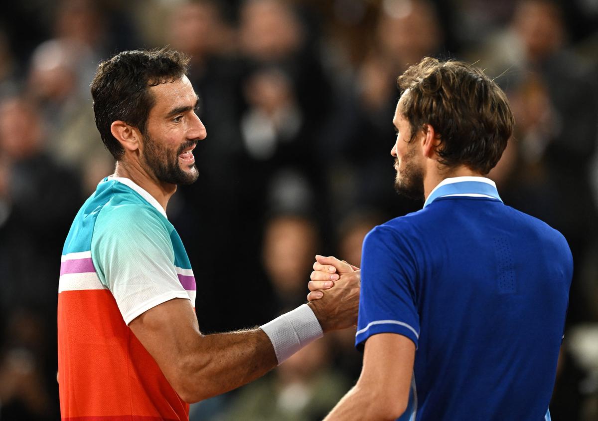 Cilic Downs Russian Second Seed Medvedev to Set Up Rublev Clash