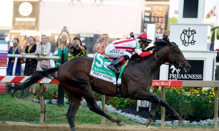 Early Voting Holds Off Epicenter to Win Preakness Stakes