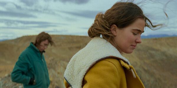 Owen Teague as Cal and Haley Lu Richardson as Erin in "Montana Story." (Bleecker Street)