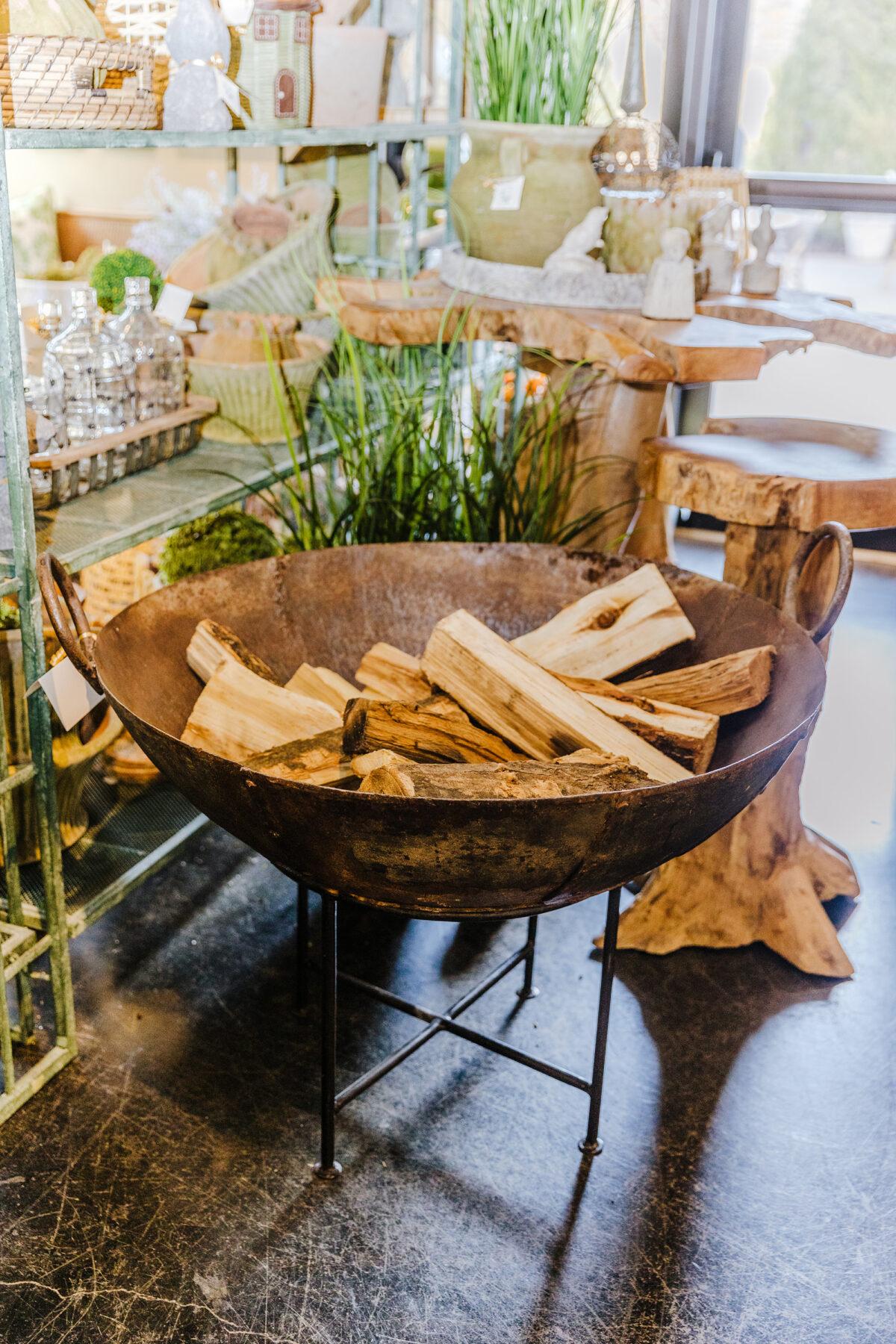 A fire bowl is not only lovely, but this wood-burning option is also highly mobile and can be moved around between uses depending on where you need it. (Nell Hill’s/TNS)
