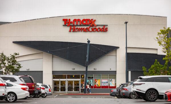 A TJ Maxx/Homegoods store in Costa Mesa, Calif., on May 23, 2022. (John Fredricks/The Epoch Times)