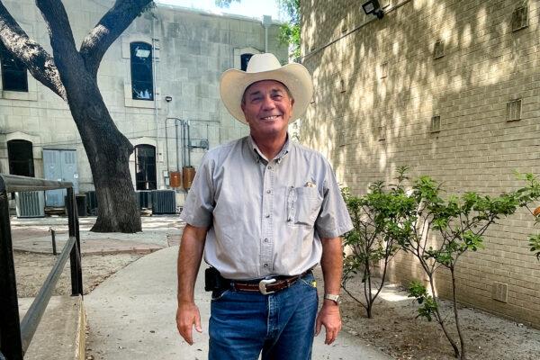 Val Verde County Commissioner Beau Nettleton, in Del Rio, Texas, on May 24, 2022. (Charlotte Cuthbertson/The Epoch Times)