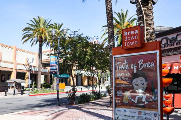 The Brea Chamber of Commerce is holding the “Taste of Brea” food festival—which has been supporting local businesses and building community for 10 years—on May 26, 2022, in Downtown Brea. (Julianne Foster/The Epoch Times)