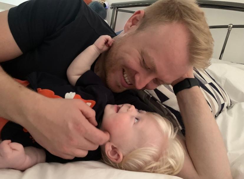  Archie with his dad, Ash. (Courtesy of <a href="https://glstone.co.uk/">Gemma Stone</a>)