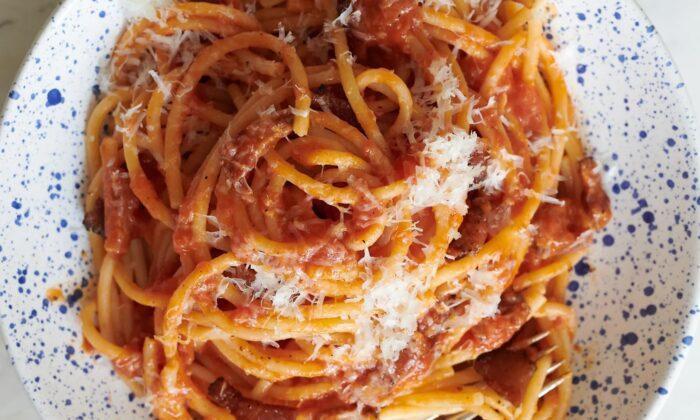 Bucatini All'Amatriciana Is Destined to Be Your New Favorite Weeknight Pasta