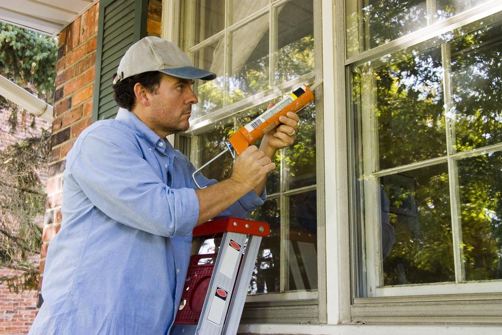 Inspect windows, doors, and any other openings for places where caulk or weatherstripping needs to be replaced.(Greg McGill/Shutterstock)