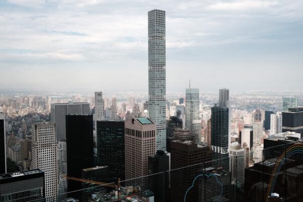 The luxury supertall condo tower, 432 Park Avenue, stands in Midtown Manhattan in New York City on May 16, 2022. (Spencer Platt/Getty Images)