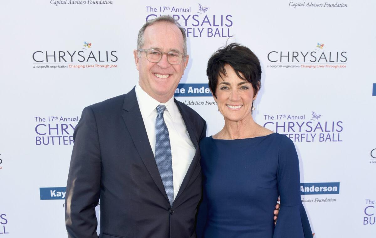 Then-mayor of Anaheim Tom Tait (L) and Julie Tait attend the 17th Annual Chrysalis Butterfly Ball in Los Angeles on June 2, 2018. (Vivien Killilea/Getty Images for Chrysalis Butterfly Ball)