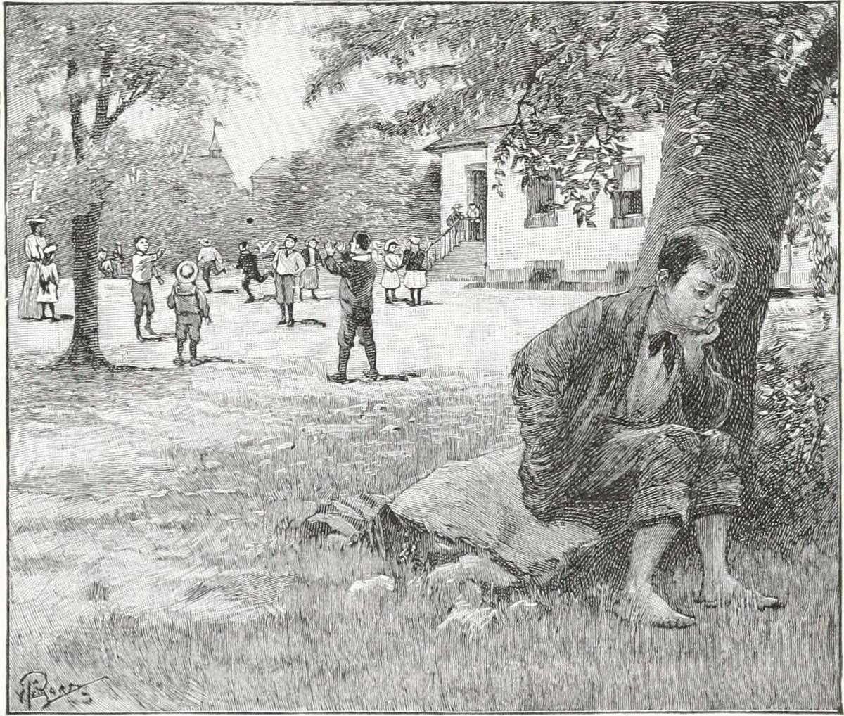Illustration of "Poor Davy," from "McGuffey's Second Eclectic Reader, Revised Edition," 1879. (Public Domain)