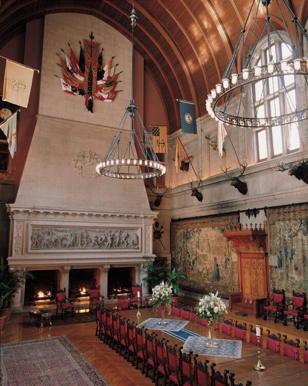 The Banquet Hall inside the Biltmore. (Courtesy of The Biltmore Company)