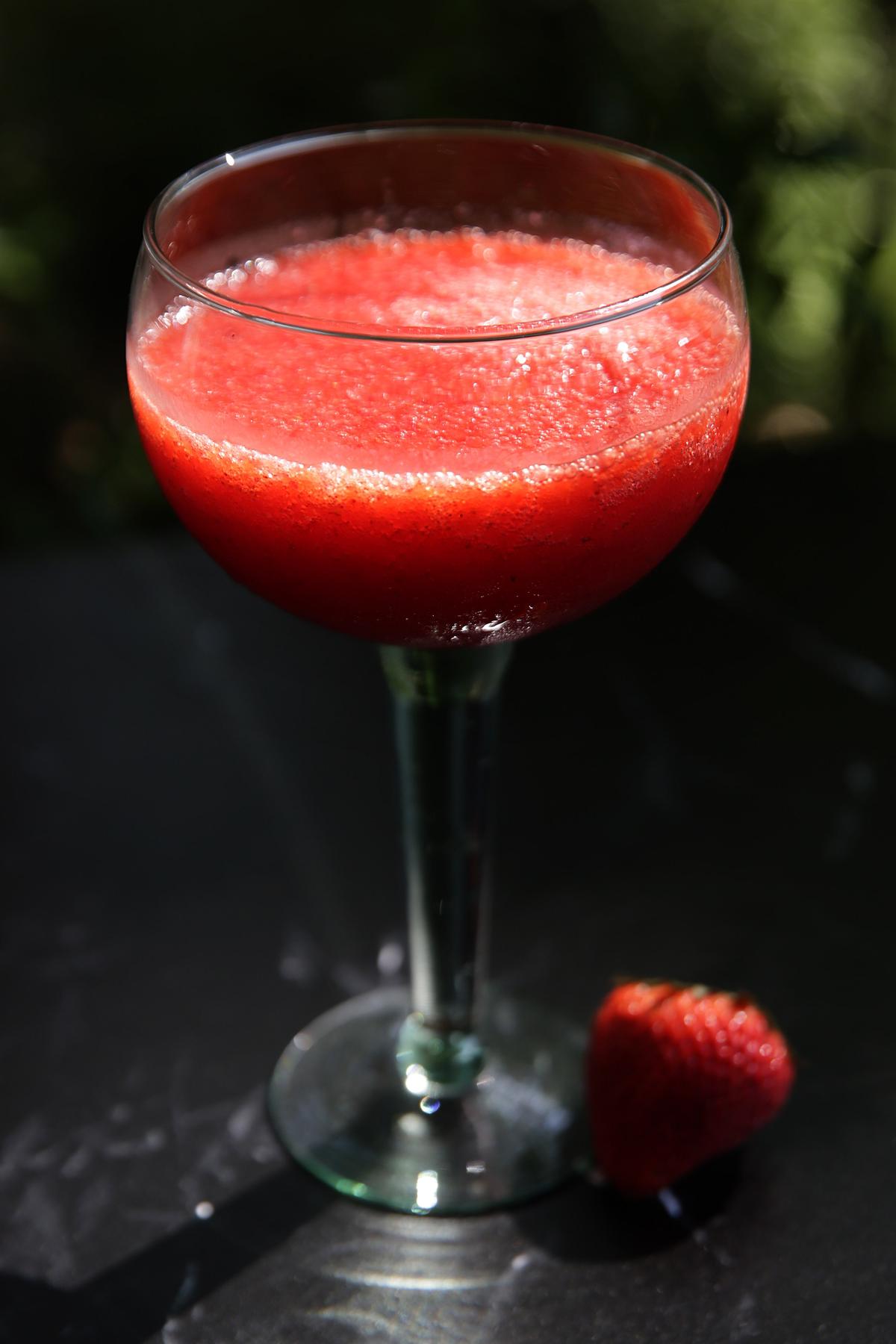 Strawberry daiquiri, Wednesday, May 11, 2022. (Hillary Levin/St. Louis Post-Dispatch/TNS)