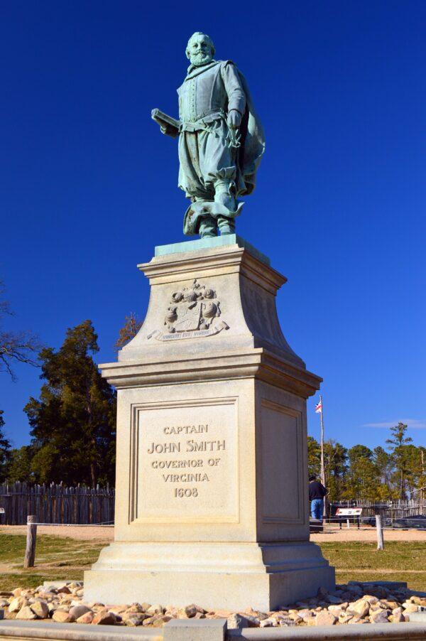 A statue of John Smith located near the original Jamestown settlement. (James Kirkikis/Shutterstock)