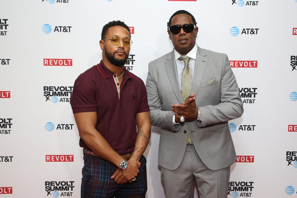 (L-R) Romeo Miller and Master P attend the REVOLT X AT&T 3-Day Summit In Los Angeles, Calif. on Oct. 26, 2019. (Phillip Faraone/Getty Images for REVOLT)