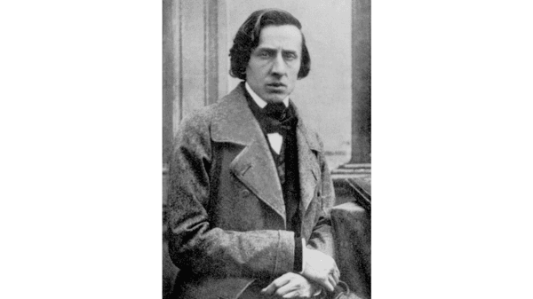 Frederic Chopin, daguerreotype by Bisson, circa 1849. (Public Domain)