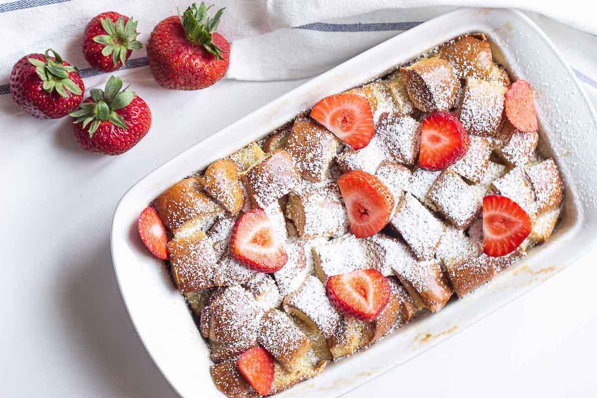 Whether you have day-old brioche bread to use or a fresh loaf, this bread pudding is decadent and simple to make. The high butter content in the brioche takes a typical bread pudding into dessert territory and makes for an elegant brunch dish. You can also make a big pan ahead of time and store it in your <a href="https://www.thedailymeal.com/make-ahead-meals-you-can-freeze">freezer for a comforting and convenient pick-me-up</a>. (Photo courtesy of Simply Healthyish Recipes) <a href="https://www.thedailymeal.com/best-recipes/brioche-bread-pudding-bourbon">For the Brioche Bread Pudding recipe, click here.</a>