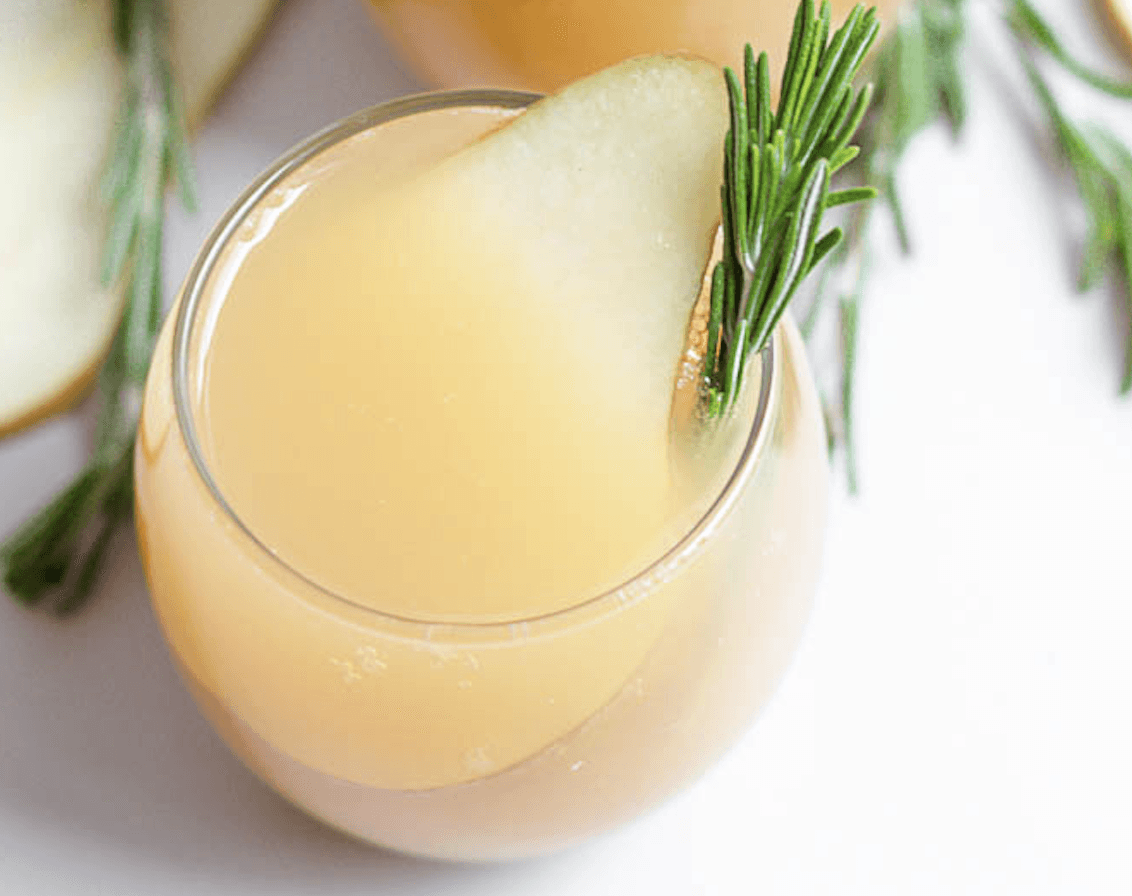 Brunch and mimosas are the ultimate pairing, and this rosemary pear version is ideal for spring. Opt for a good-quality store-bought pear juice so it’s not loaded with sugar, as that will take away from the earthiness of the fresh rosemary and the dryness of the Champagne. (Photo courtesy of Bits and Bites) <a href="https://www.thedailymeal.com/best-recipes/rosemary-pear-mimosas-brunch-drinks">For the Rosemary Pear Mimosas recipe, click here</a>.