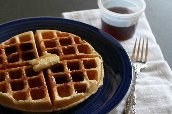 It’s 100% possible to make delicious diner-style waffles at home. And the secret to fluffy, pillowy waffles is beaten egg whites gently folded into the batter followed by a drizzle of melted butter. (Photo courtesy of Happy Money Saver) <a href="https://www.thedailymeal.com/best-recipes/sweet-milk-waffles-homemade-breakfast-recipe">For the Sweet Milk Homemade Waffles recipe, click here.</a>