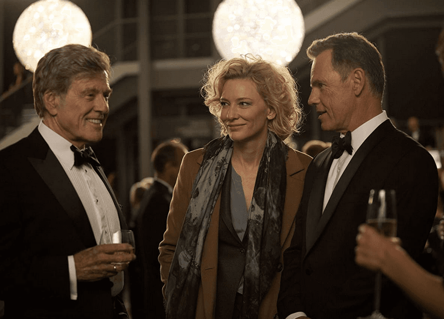 (L–R) Dan Rather (Robert Redford), Mary Mapes (Cate Blanchett), and Andrew Heyward (Bruce Greenwood), in "Truth" (Lisa Tomasetti/Sony Pictures Classics)