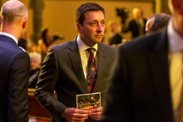 Victorian Opposition Leader Matthew Guy is seen at St Patrick's Cathedral in Melbourne, Australia, on Nov. 20, 2018. (Daniel Pockett - Pool/Getty Images)