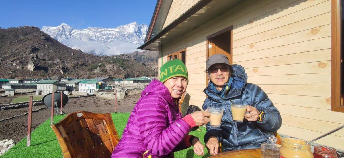 After retirement, Wong and Stella spent most of their life saving and preparing for the climb to the world’s highest mountain—Mount Everest. (Courtesy of Wong Yim Leung)
