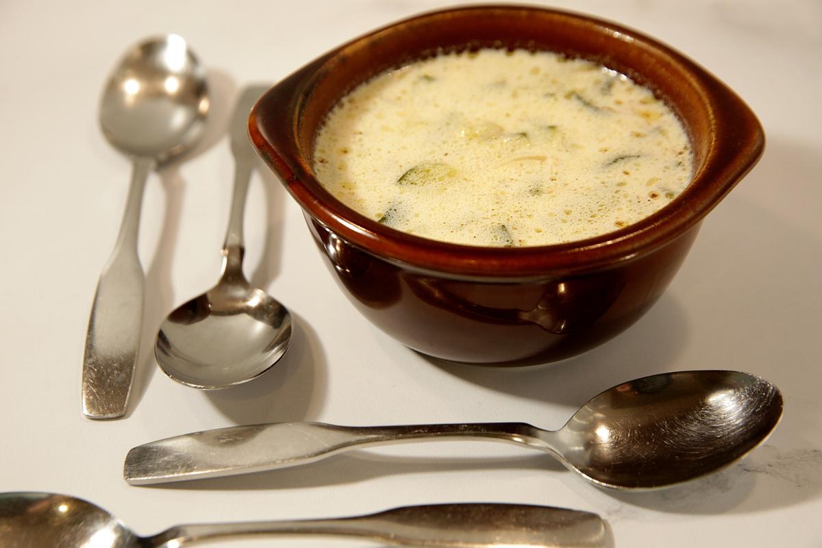 Cream of Zucchini and Almond Soup. (Hillary Levin/St. Louis Post Dispatch/TNS)