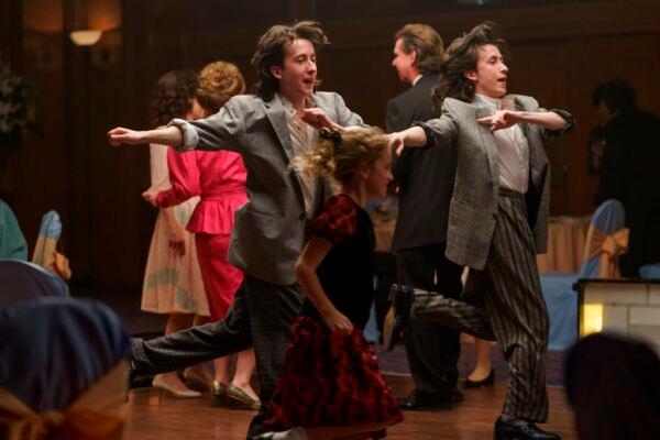 Maurice and Jean’s twin sons in a disco dance championship, in "Phantom of the Open." (Entertainment One)
