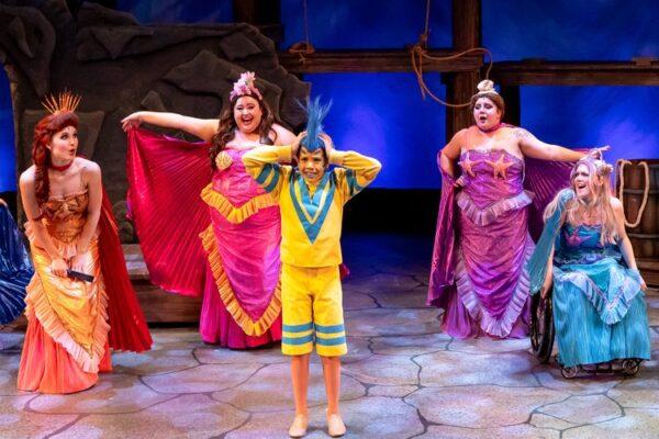 Cast members in a scene from musical "The Little Mermaid." (Brett Beiner)