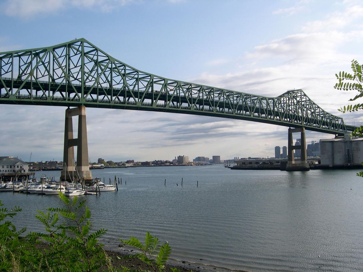 Tobin Bridge crossing the Mystic River in Boston. (Terry Hill/Shutterstock)