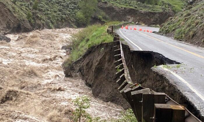 Yellowstone Floods Wipe Out Roads, Bridges, Strand Visitors