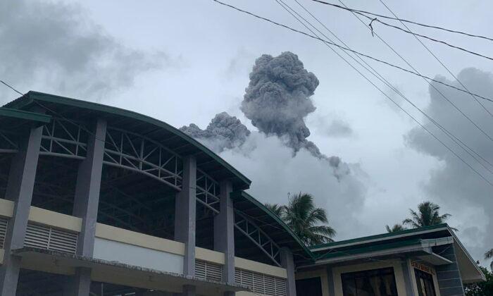 Philippine Volcano Spews Ash and Steam, Alarms Villagers