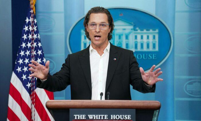 Matthew McConaughey Makes Emotional Plea for Gun Laws at White House
