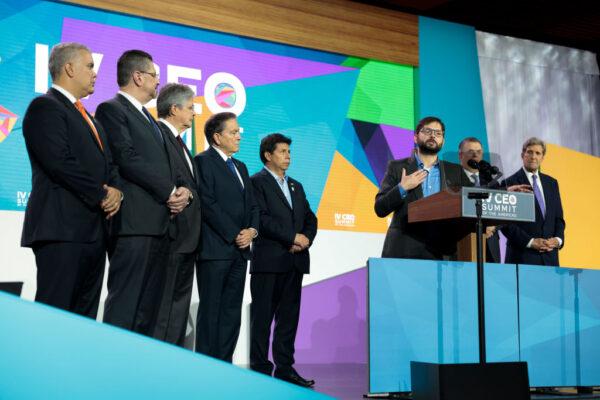 The CEO Summit of the Americas in Los Angeles on June 9, 2022. (Anna Moneymaker/Getty Images)