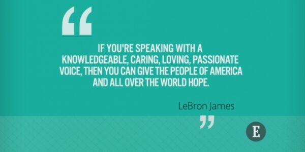 LeBron James' quote on inspiration. (Entrepreneur)