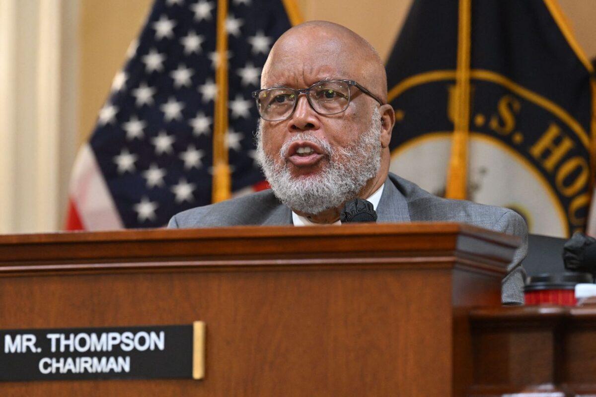 Rep. Bennie Thompson, Jan. 6 Committee chairman, speaks during a "House Select Committee hearing to Investigate the January 6th Attack on the US Capitol" in the Cannon House Office Building on Capitol Hill in Washington on June 13, 2022. (Saul Loeb/AFP via Getty Images)