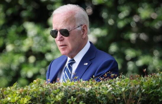 President Joe Biden departs the White House in Washington on June 8, 2022. (Win McNamee/Getty Images)