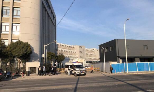 Shanghai Changning District Detention Center where He Binggang and Zhang Yibo have been detained since October 2021. (The Epoch Times)