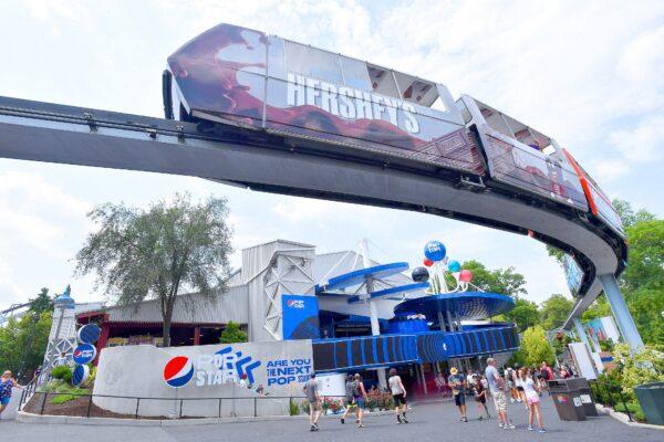 A view of an immersive amusement park experience with Pepsi Pop Star at Hersheypark in Hershey, Pennsylvania on July 28, 2021. (Larry French/Getty Images for Pepsi)