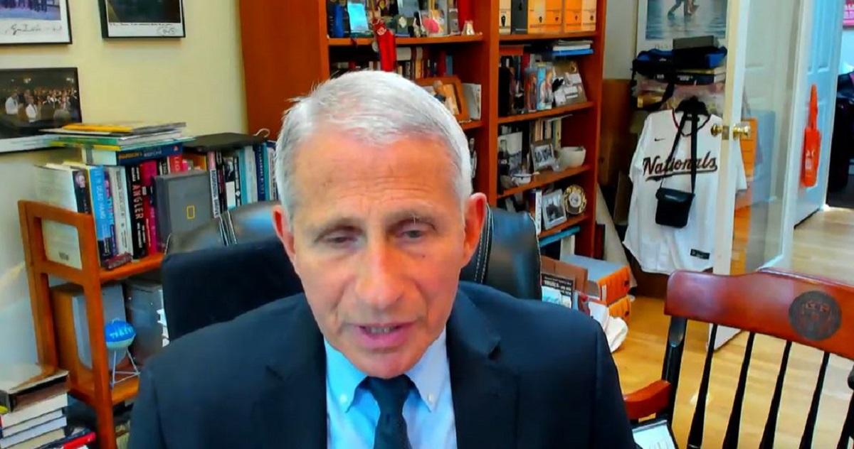 In this image from video, Dr. Anthony Fauci testifies remotely to a Senate panel on June 16, 2022. (The Epoch Times via the Senate Health, Education, Labor, and Pensions Committee)