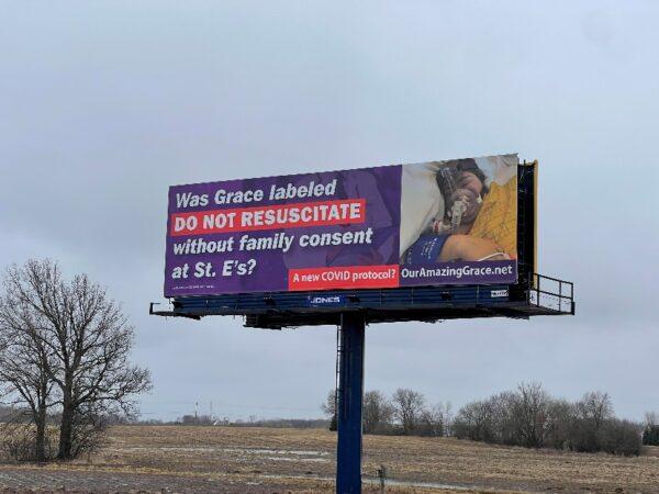 The Schara family's billboard campaign, 2022. (Courtesy of Scott Schara)