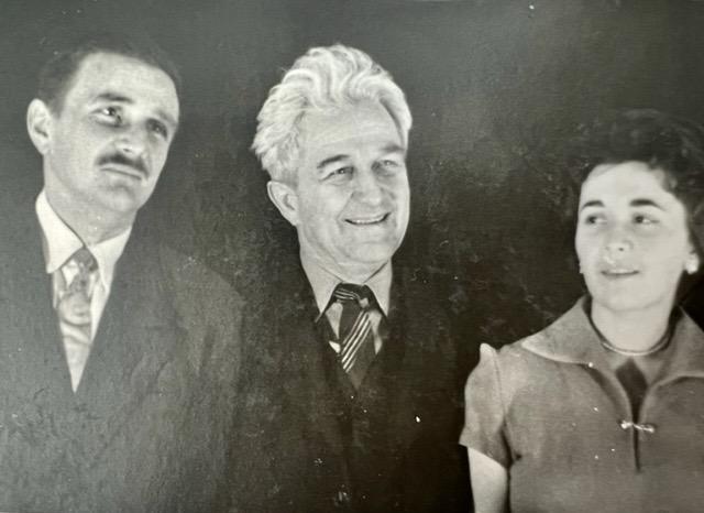 Dan Novacovici (L) at age 27, with his father and sister, a few months after being freed from the gulags in 1963. (Courtesy of Dan Novacovici)