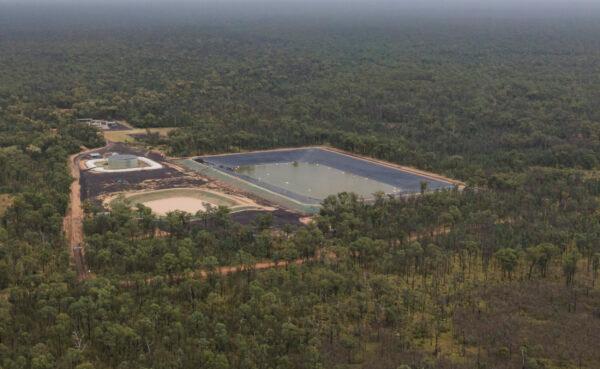 A general view of Coal Seam Gas wells in the Pilliga Forest in Narrabri, Australia, on Feb. 6, 2021. (Brook Mitchell/Getty Images)