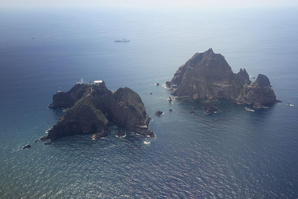An aerial view of the remote islands in the Sea of Japan (East Sea). Ryo Hinata-Yamaguchi said Japan’s strike capability till date was for its remote islands but now it'll possess long-range strike capability. (Dong-A ILBO/AFP/GettyImages)