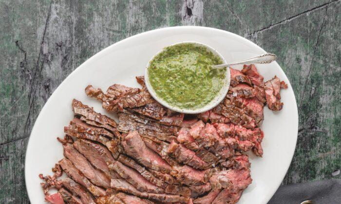 Little Red Bavette With Real Herby Chimichurri