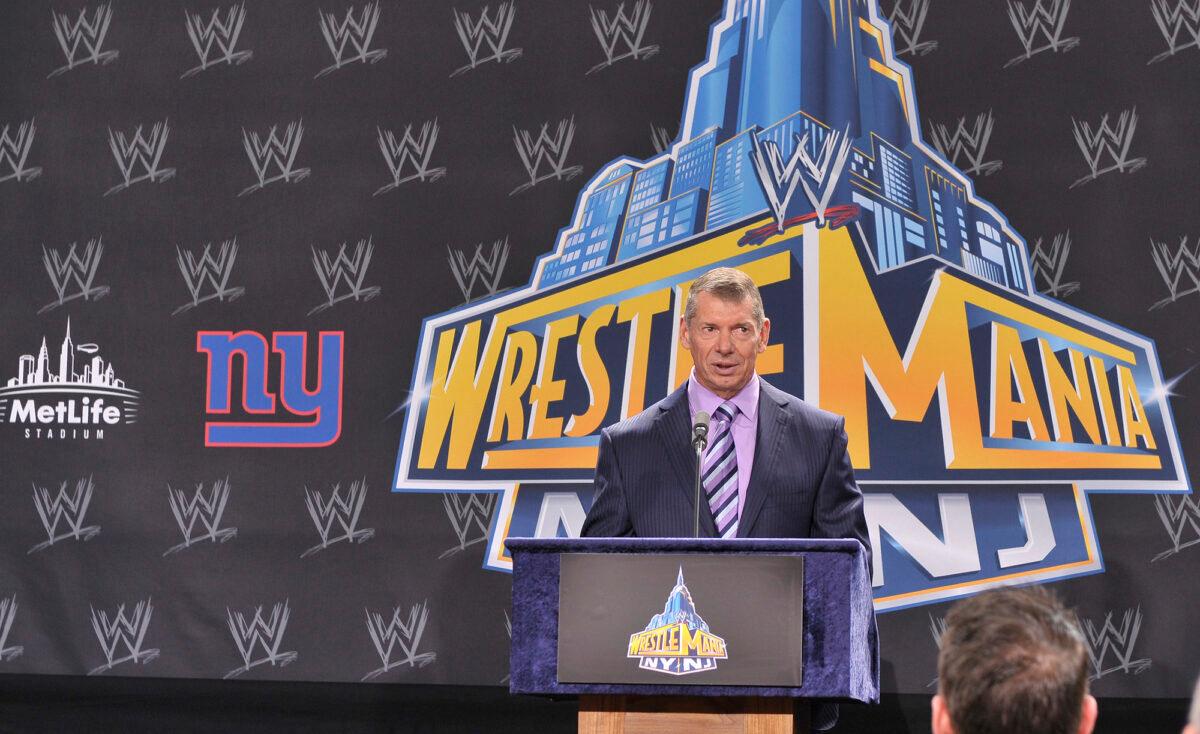 File photo showing WWE chief Vince McMahon attending a press conference in East Rutherford, N.J., on Feb. 16, 2012. (Michael N. Todaro/Getty Images)
