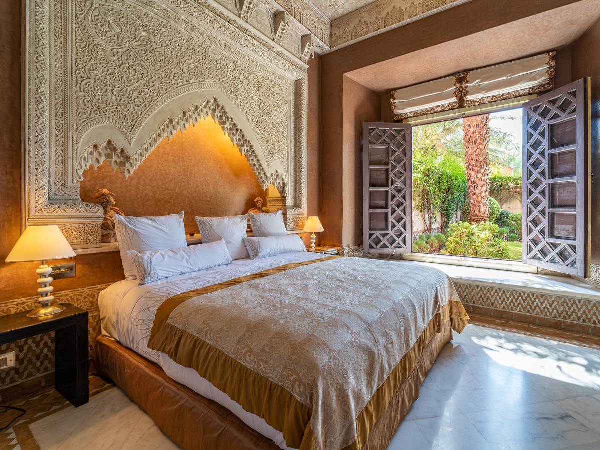All throughout the main house, views of nature outside abound. It's obvious no stone was left unturned to create a royal chamber fit for a sultan. (Courtesy of Morocco Sotheby's International Realty)