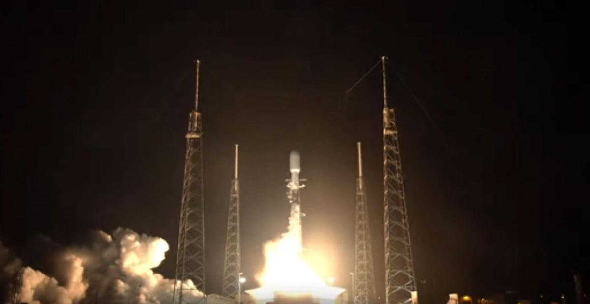 SpaceX Rocket Launches With Globalstar Satellite